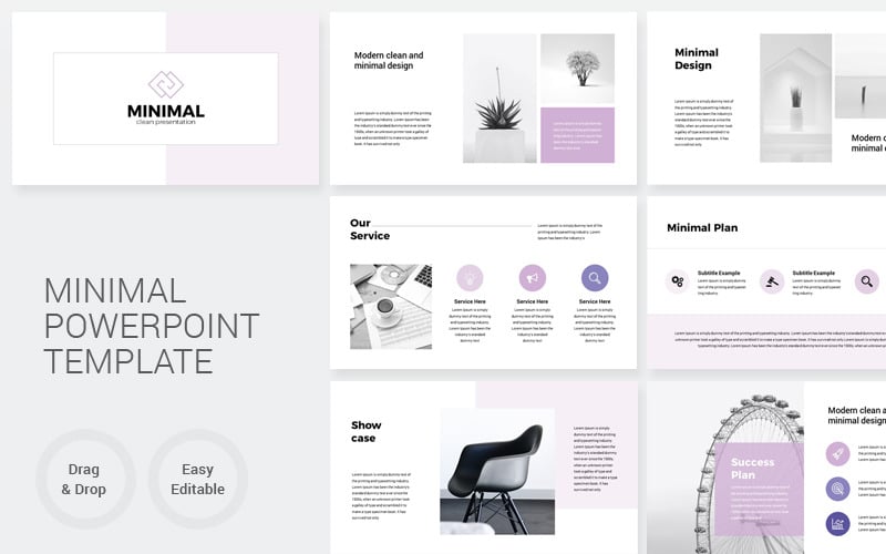 Minimal Presentation PowerPoint template