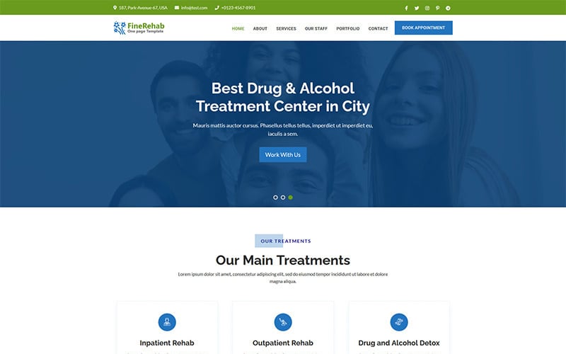 AccuRehab Landing Page Template