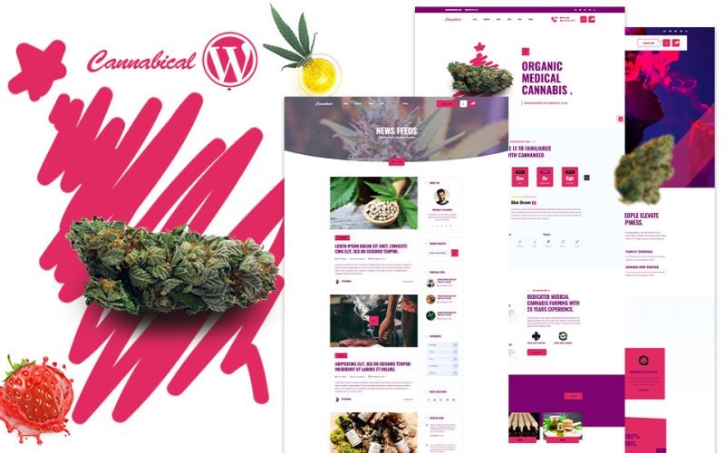 WordPress Cannabical |娱乐主题大麻