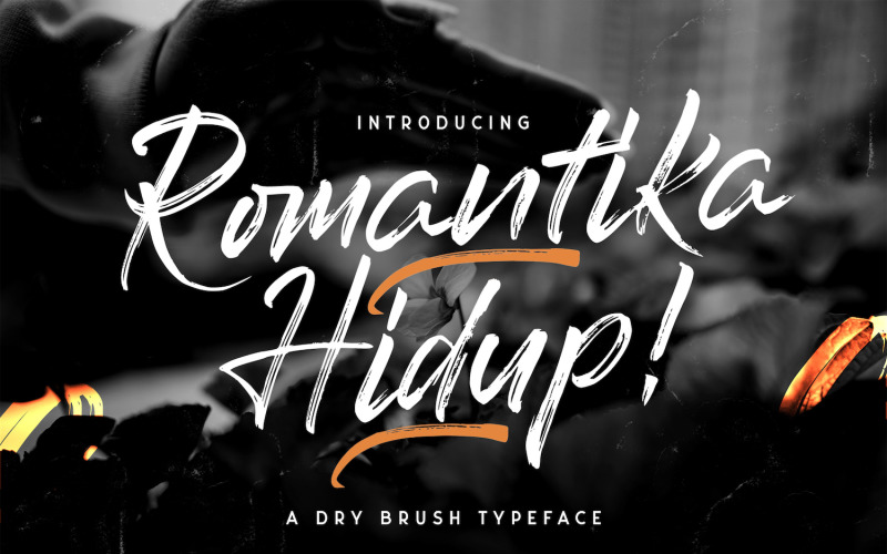 Romantika Hidup - Dry Brush Cursive Font