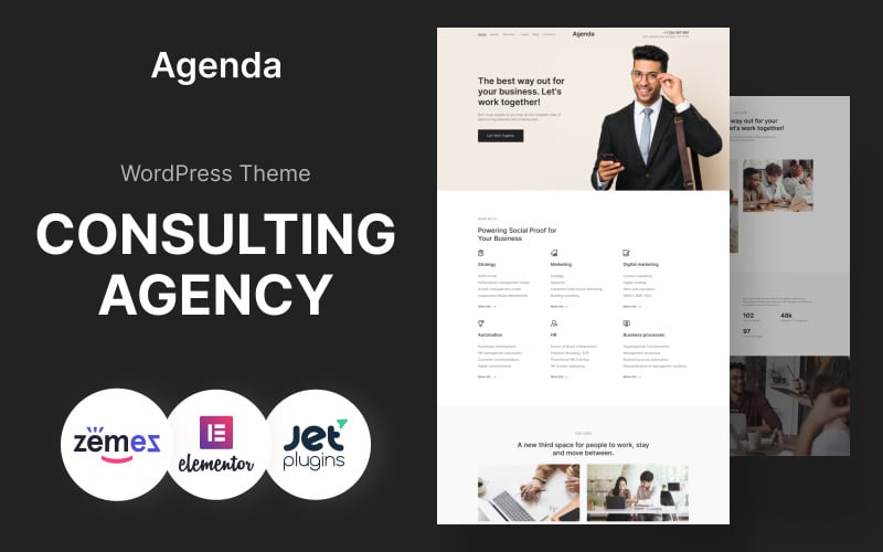 Agenda - Adviesbureau WordPress Theme
