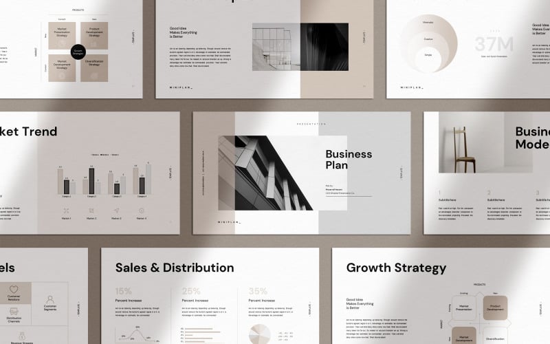 Miniplan Business Plan Presentation - Keynote template