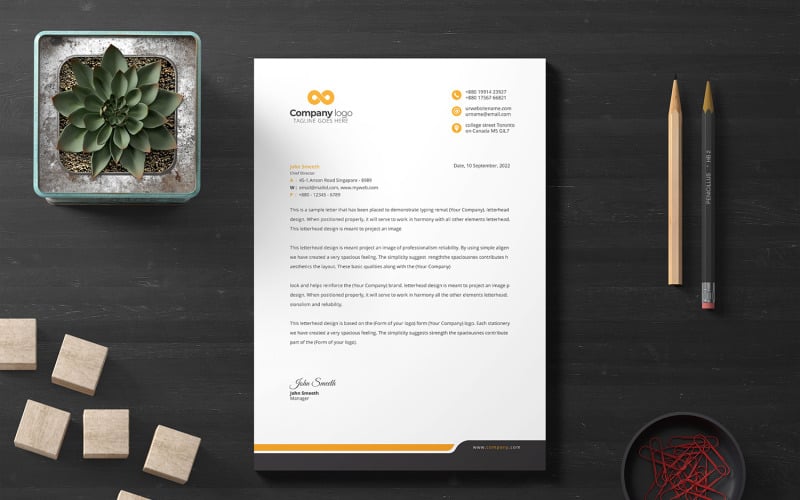 Letterhead - Corporate Identity Template