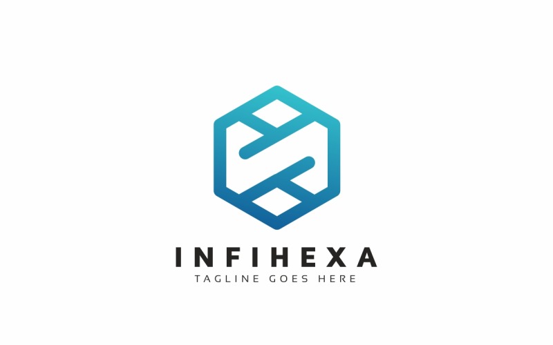 Infinity Hexagon Logo Template