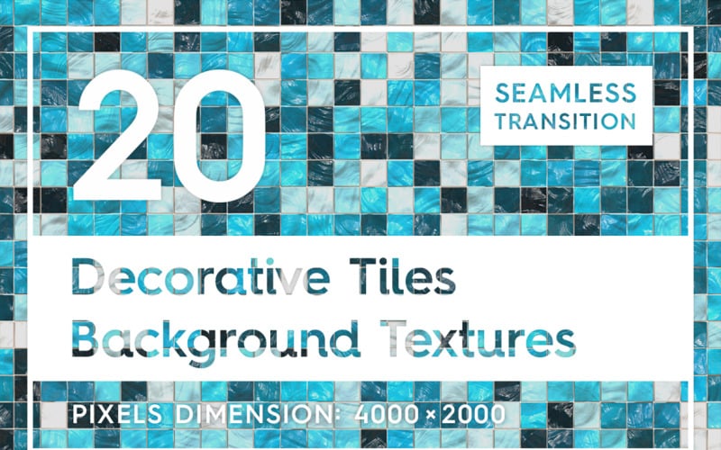 20 nahtlose dekorative Fliesen Texturen Hintergrund