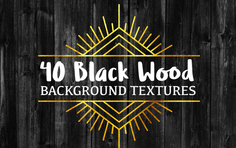 40 Black Wood Background Textures product mockup