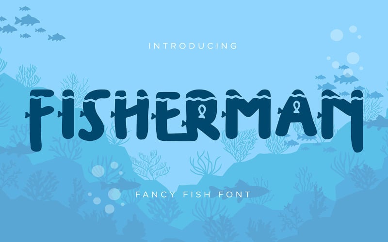 渔夫|花哨的鱼字体