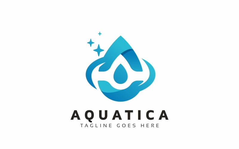 Plantilla De Logotipo Aqua Drop 114240 TemplateMonster