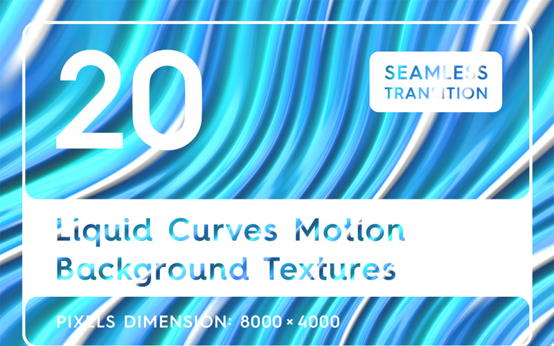 20 Liquid Curves Motion Textures Background