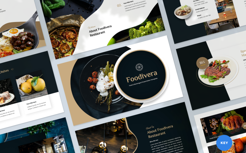 Food & Beverages Presentation - Keynote template