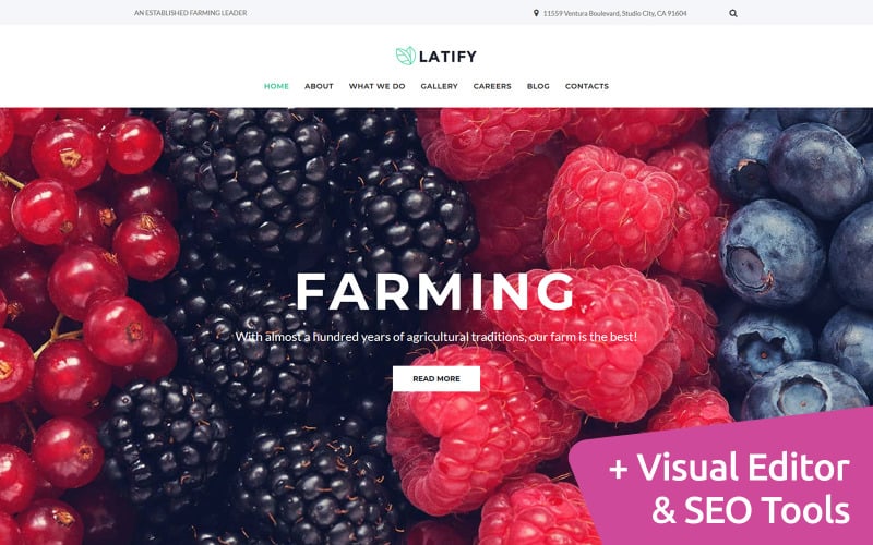 Latify -私人农场摩托CMS 3模板