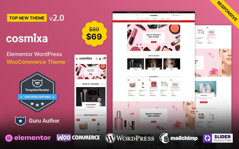 Cosmixa – Kosmetický make-up a módní téma WooCommerce