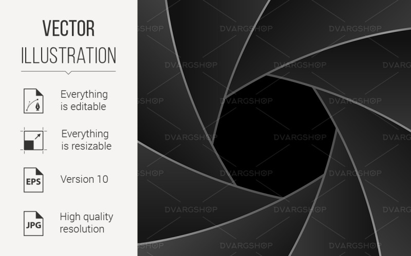 Shutter Aperture - Vector Image