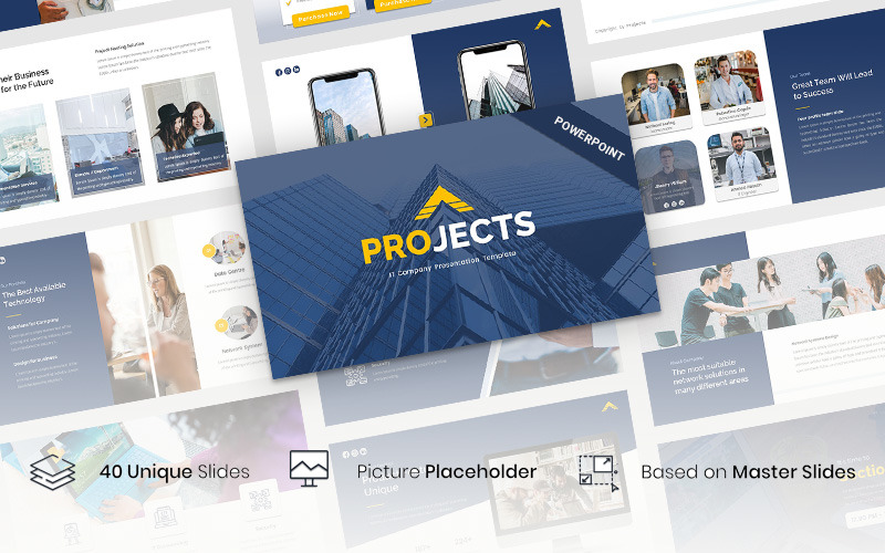 项目- it公司的PowerPoint模板