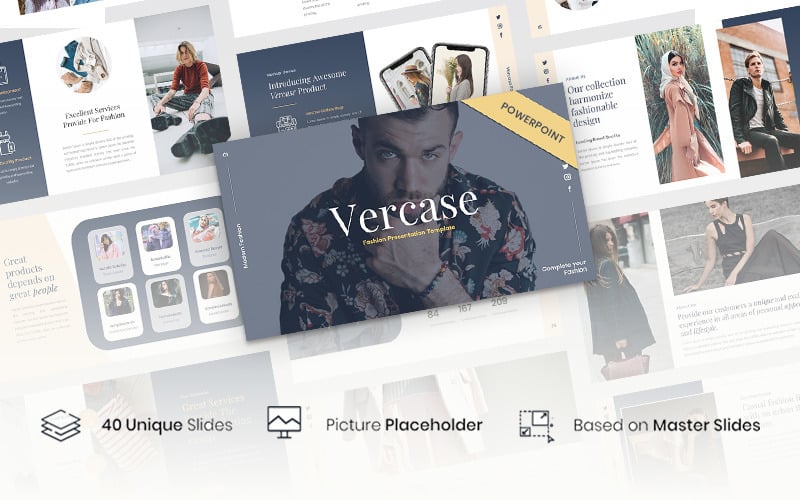 Vercase -时尚PowerPoint模板