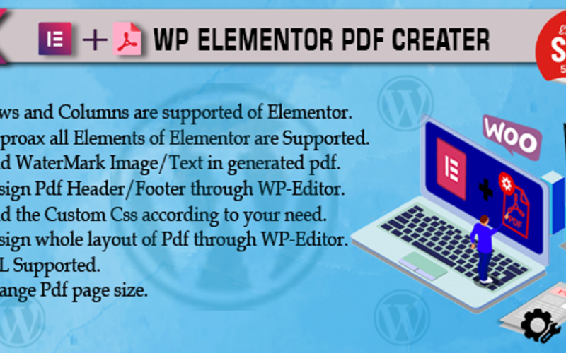 Дополнение Pdf Creator для плагина Elementor WordPress