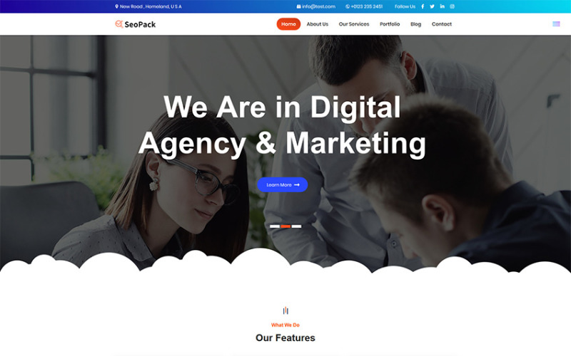 SeoPack Landing Page Template