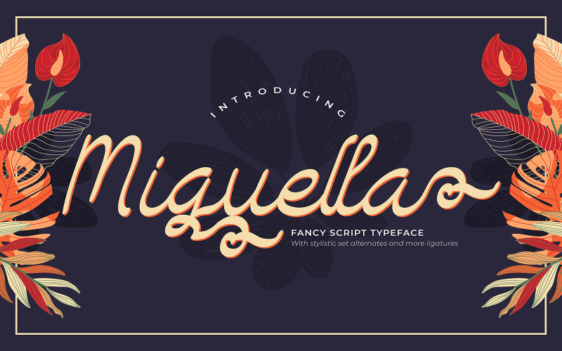 Miguella |花哨的脚本字体字体