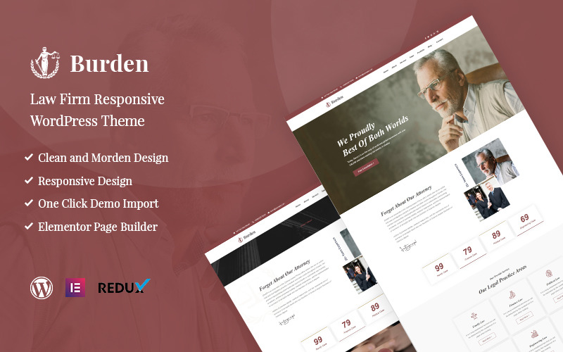 Burden - Tema WordPress responsivo para escritórios de advocacia