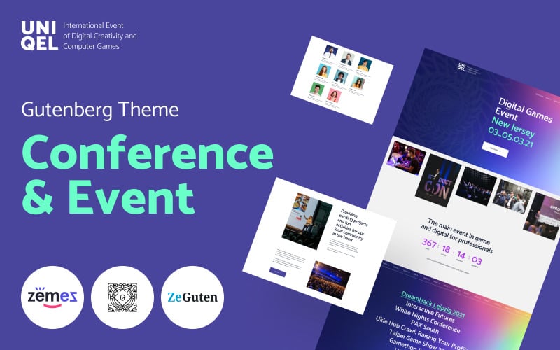 Uniqel - Tema de WordPress para conferencias y eventos