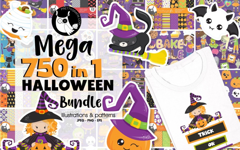 Graphic Halloween Bundle 750 in 1 - Vector Image