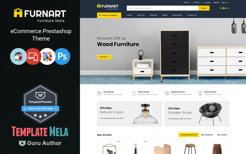 Furnart - Bútorüzlet PrestaShop téma