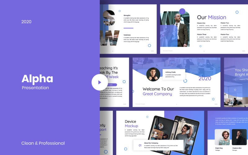 Alpha - Business - Keynote template