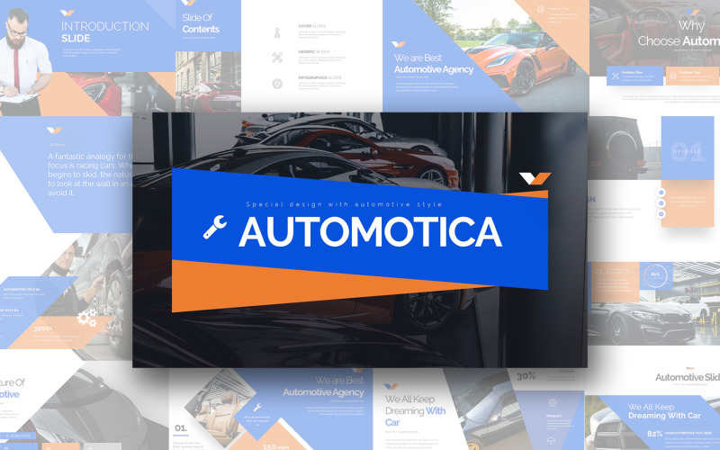 Automotica PowerPoint template