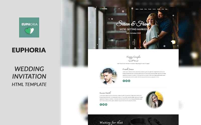 Euphoria - Wedding Invitation Landing Page Template