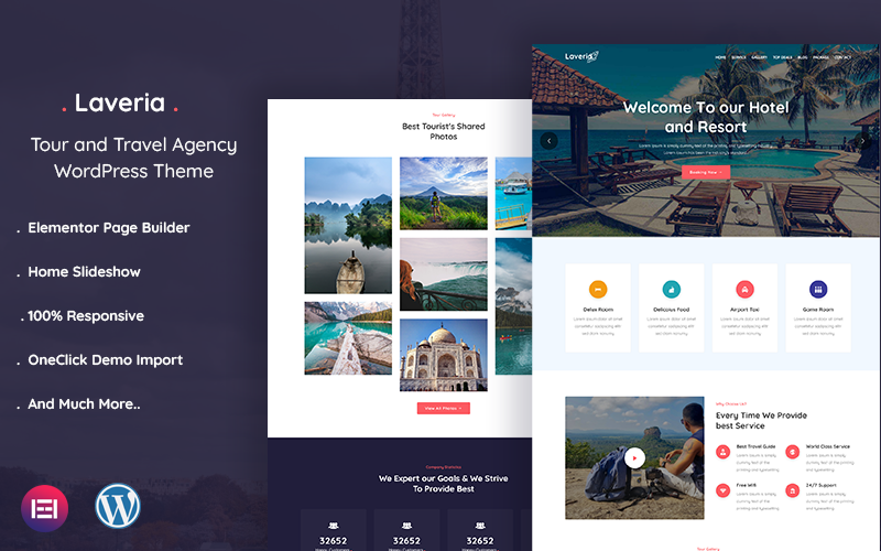 Laveria - Tema WordPress para agencias de viajes y excursiones