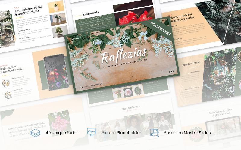 Raflezias -创意商业powerpoint模板