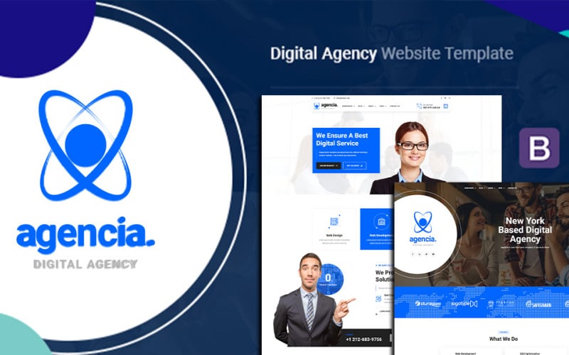 Agencia Plantilla Html Para Sitio Web De Agencia Digital