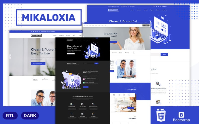 Mikaloxia |多用途商业登陆页面模板
