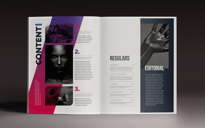 Шаблон журнала Gradient Magazine