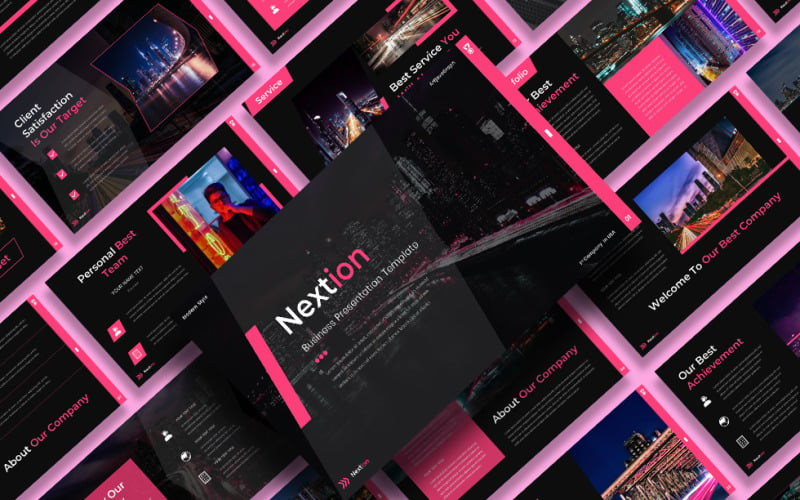 Nextion -谷歌幻灯片业务模板