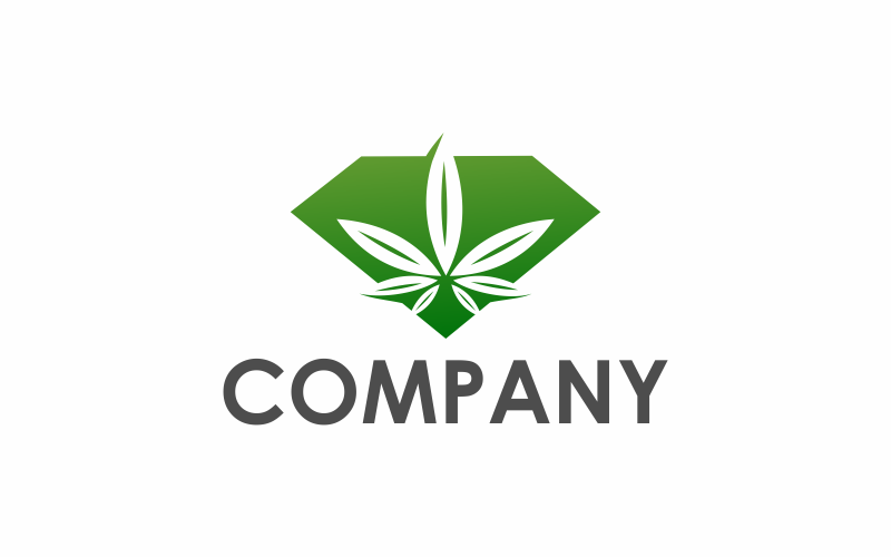 Modèle de logo Diamond Cannabis