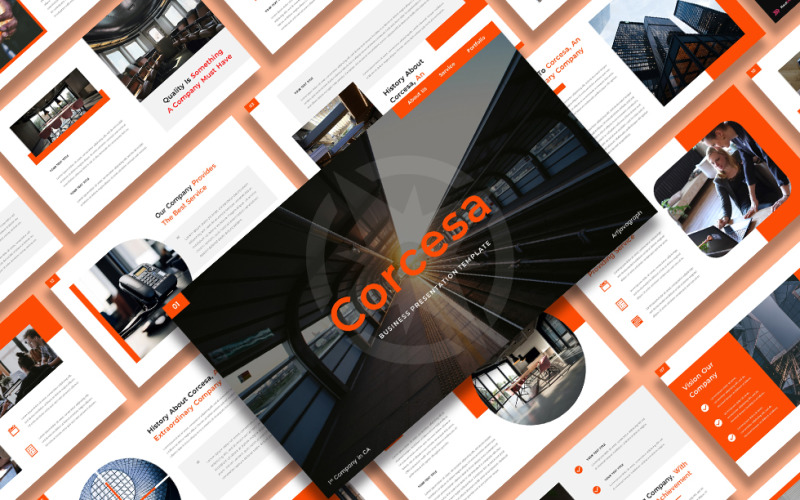 Corcesa – бизнес-шаблон PowerPoint