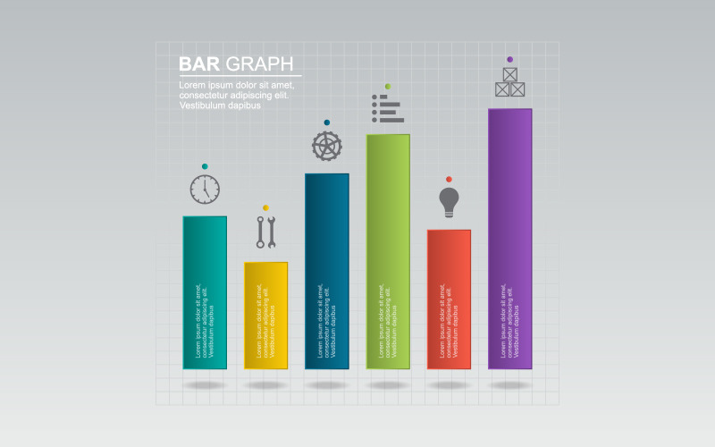 Analytische statistische zakelijke infographic elementen