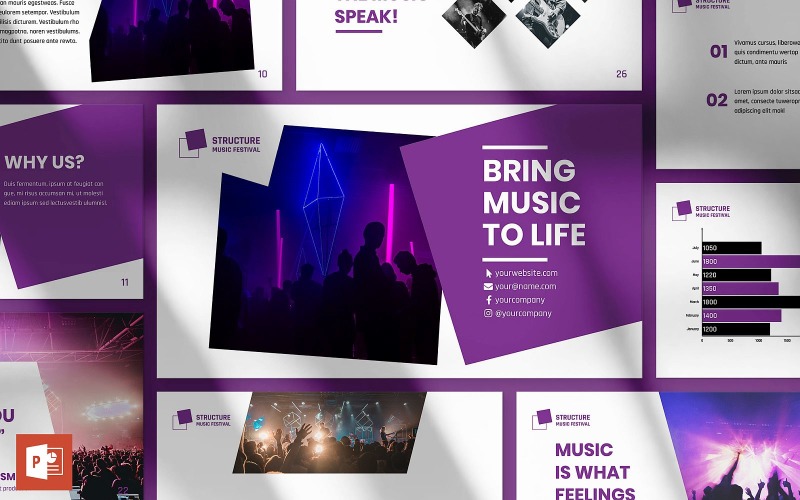 Music Festival Presentation PowerPoint-mall