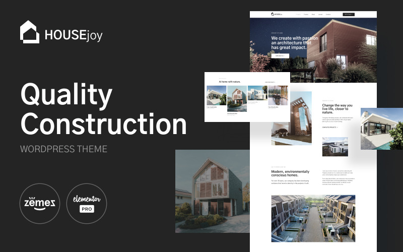 HouseJoy-建筑施工模板-Elementor套件