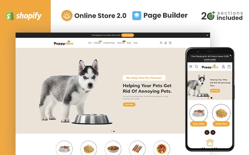 Puppy Store Shopify 主题