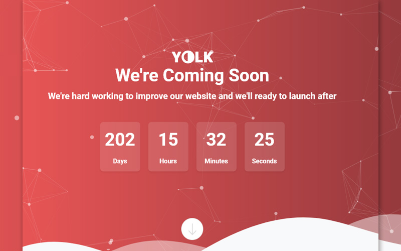 Yolk -专页即将到来的Bootstrap Responsive