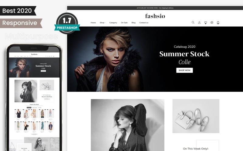 Fashsio - Thème PrestaShop Fashion Minimal Store