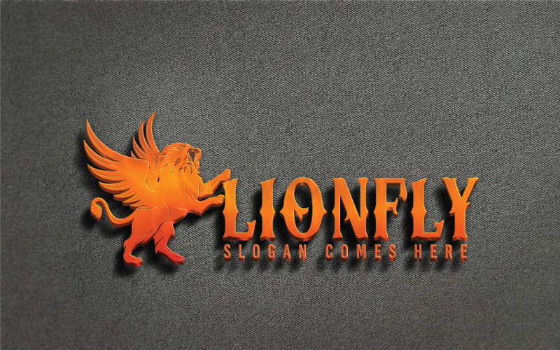 Lionfly Logo模板