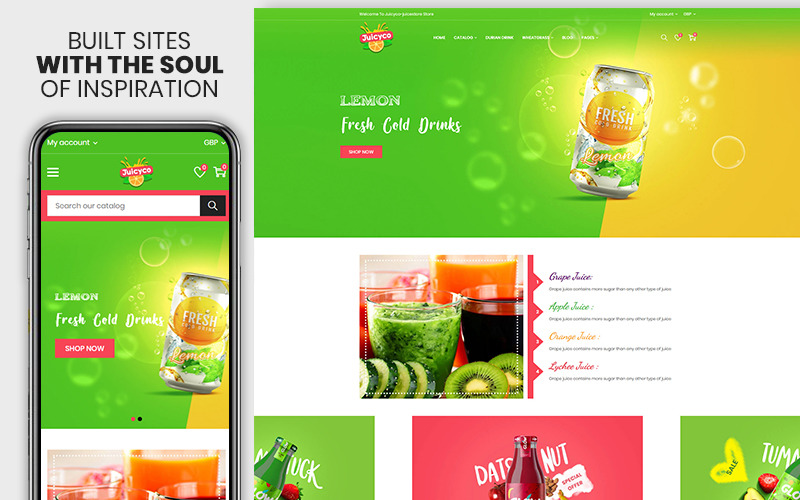 Juicyco - Il tema Shopify di Juice & Food