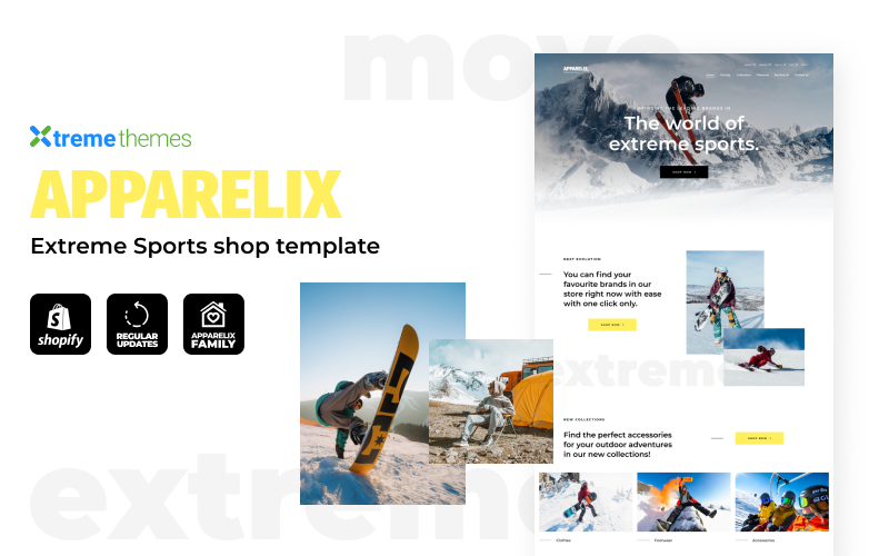 Apparelix - Extremsportgeschäft Shopify Theme