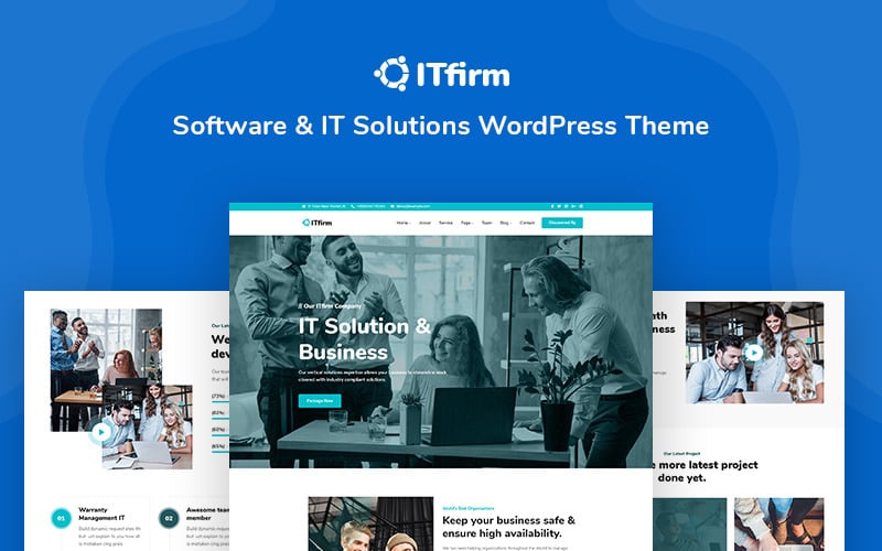 ITfirm - Responsive WordPress-thema voor software en IT-oplossingen