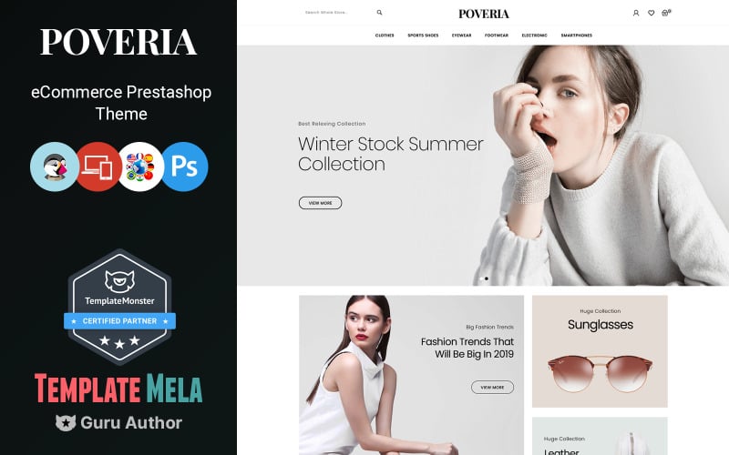 Poveria - Moda ve Aksesuar Mağazaları Çok Amaçlı PrestaShop Teması