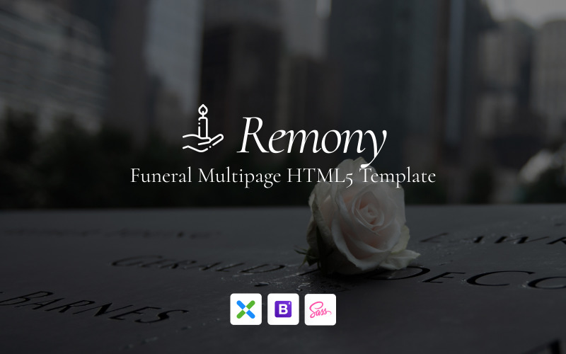 Remony - Адаптивный шаблон сайта похоронного бюро