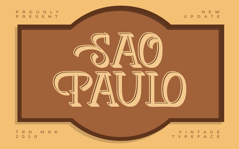 Sao Pulo | Vintage lettertype lettertype